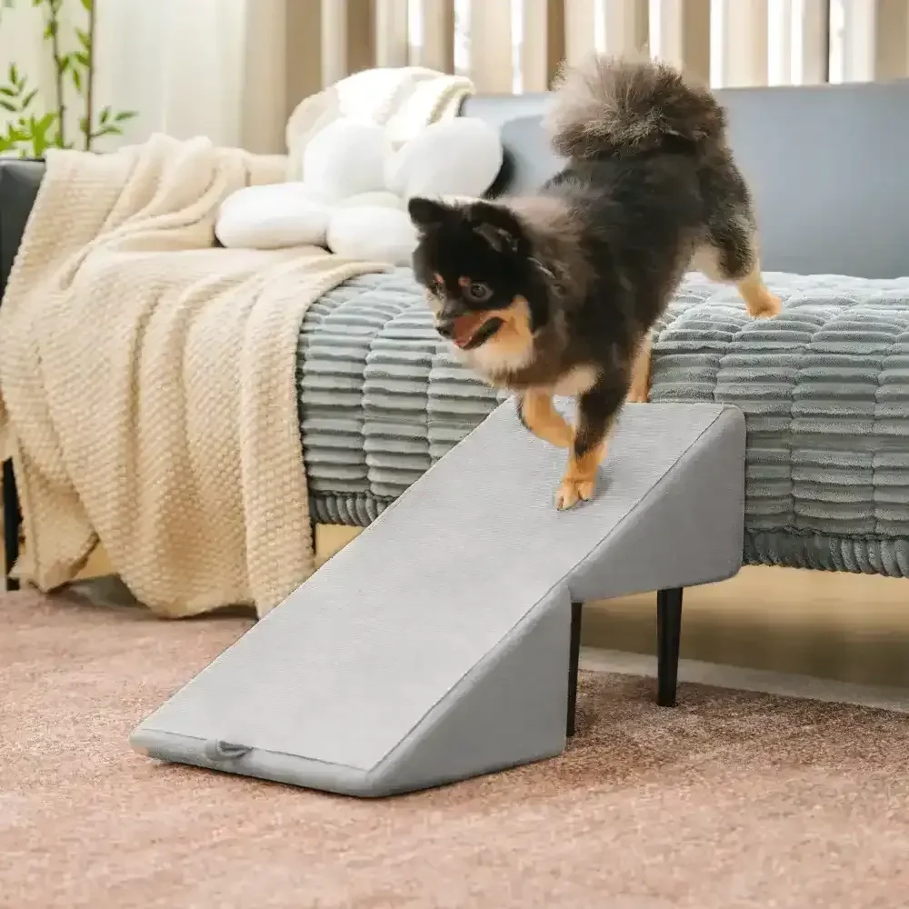 2-in-1 Convertible Wooden Home Step Stool Dog Ramp Stairs - Image 8