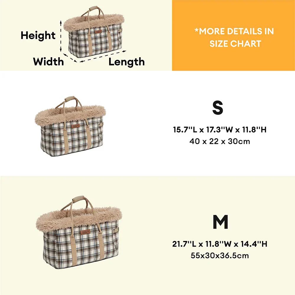 2 in 1 Large All-Season Pet Carrier and Dog Sleeping Bag - Voyager's Plaid - Image 8