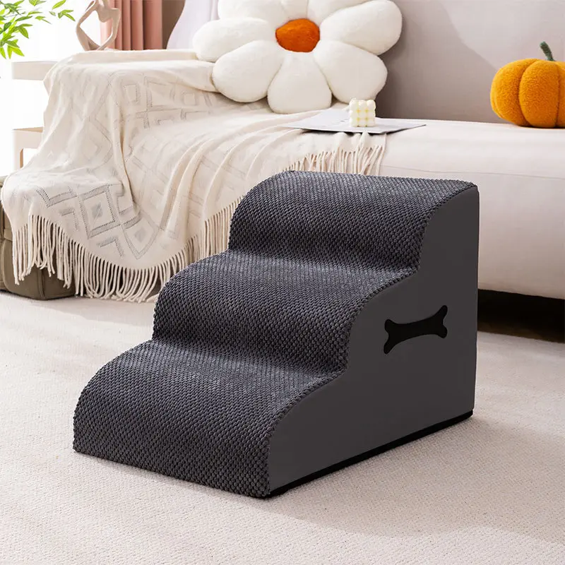 Adjustable Non-Slip Washable Soft Dog Stairs with Gentle Ramp - Image 14