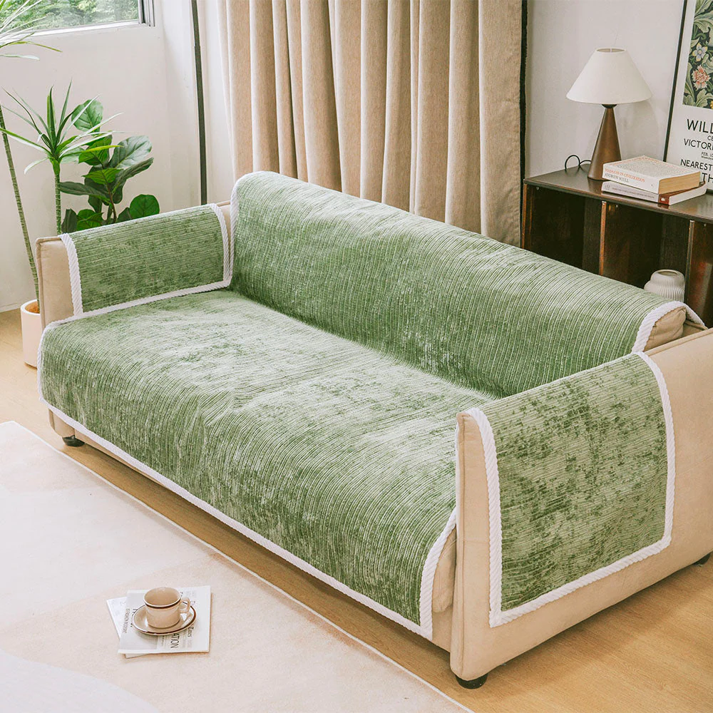 All-Season Anti-Slip Striped Pet Rug Furniture Protector with Armrest Couch Cover - Keep Still - Image 10