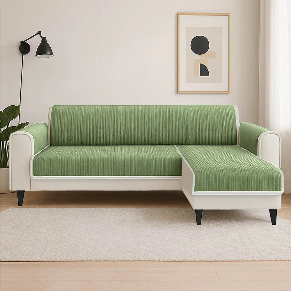 All-Season Anti-Slip Striped Pet Rug Furniture Protector with Armrest Couch Cover - Keep Still - Image 13