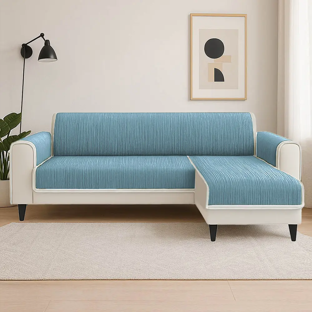 All-Season Anti-Slip Striped Pet Rug Furniture Protector with Armrest Couch Cover - Keep Still - Image 15