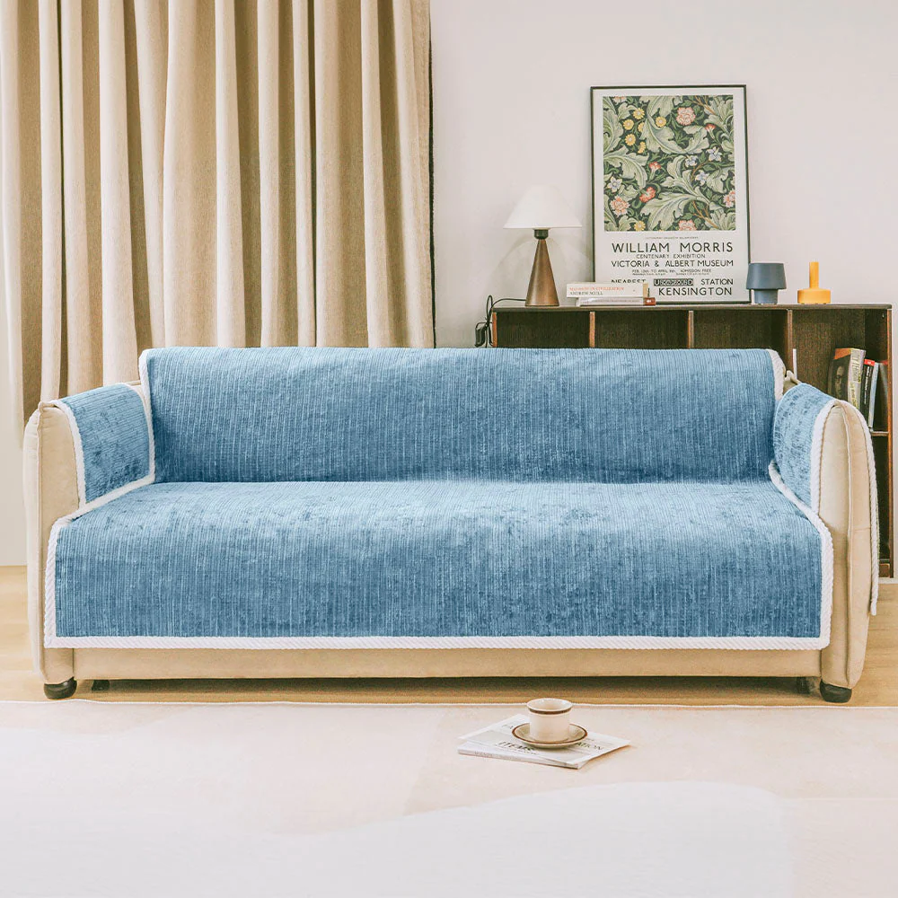 All-Season Anti-Slip Striped Pet Rug Furniture Protector with Armrest Couch Cover - Keep Still - Image 5