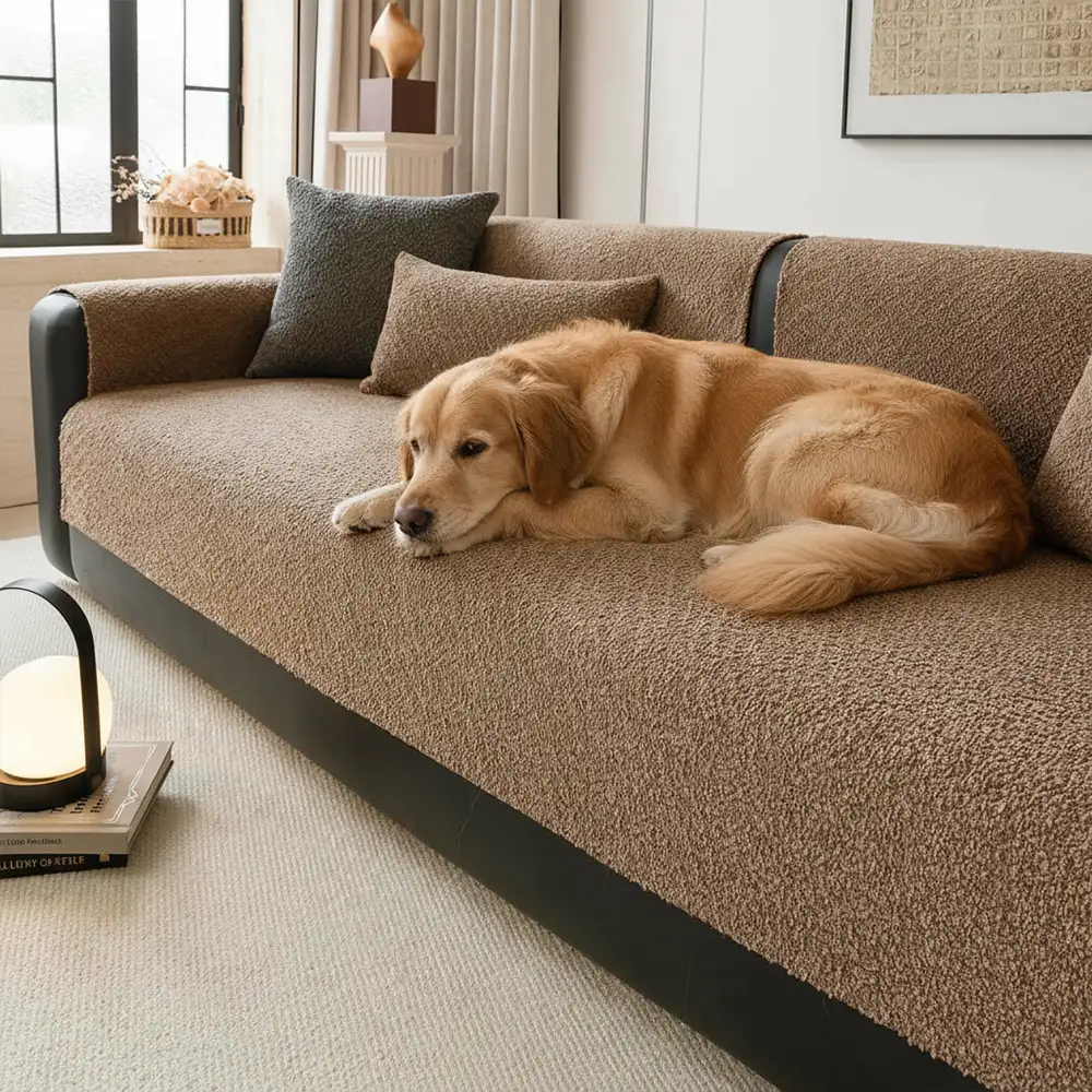 All-Season Breathable Chenille Scratch-Resistant Sofa Protection Couch Cover - Image 3