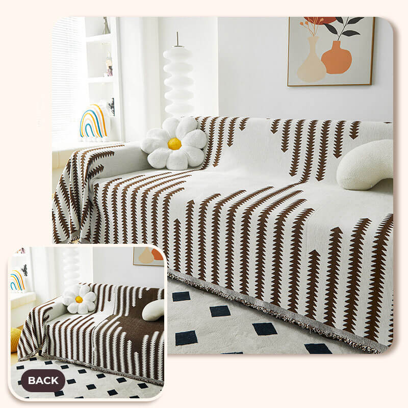 All-seasons Chenille Fabric Double-sided Anti-scratch Home Decoration Couch Cover - Image 11