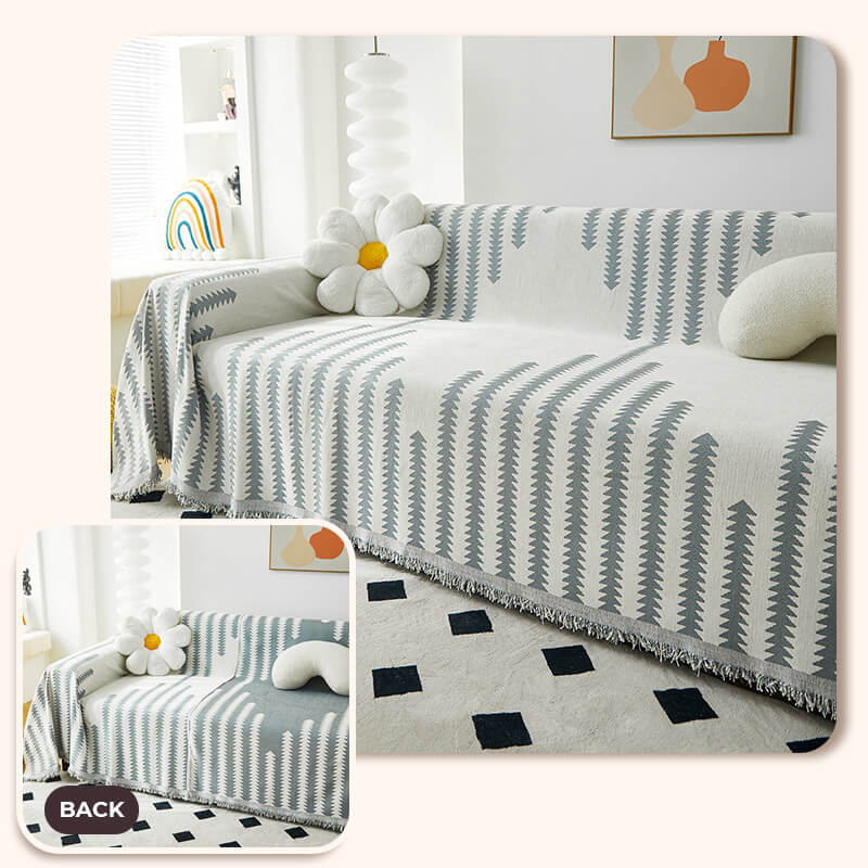 All-seasons Chenille Fabric Double-sided Anti-scratch Home Decoration Couch Cover - Image 12