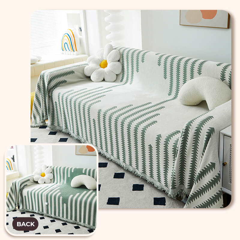 All-seasons Chenille Fabric Double-sided Anti-scratch Home Decoration Couch Cover - Image 14