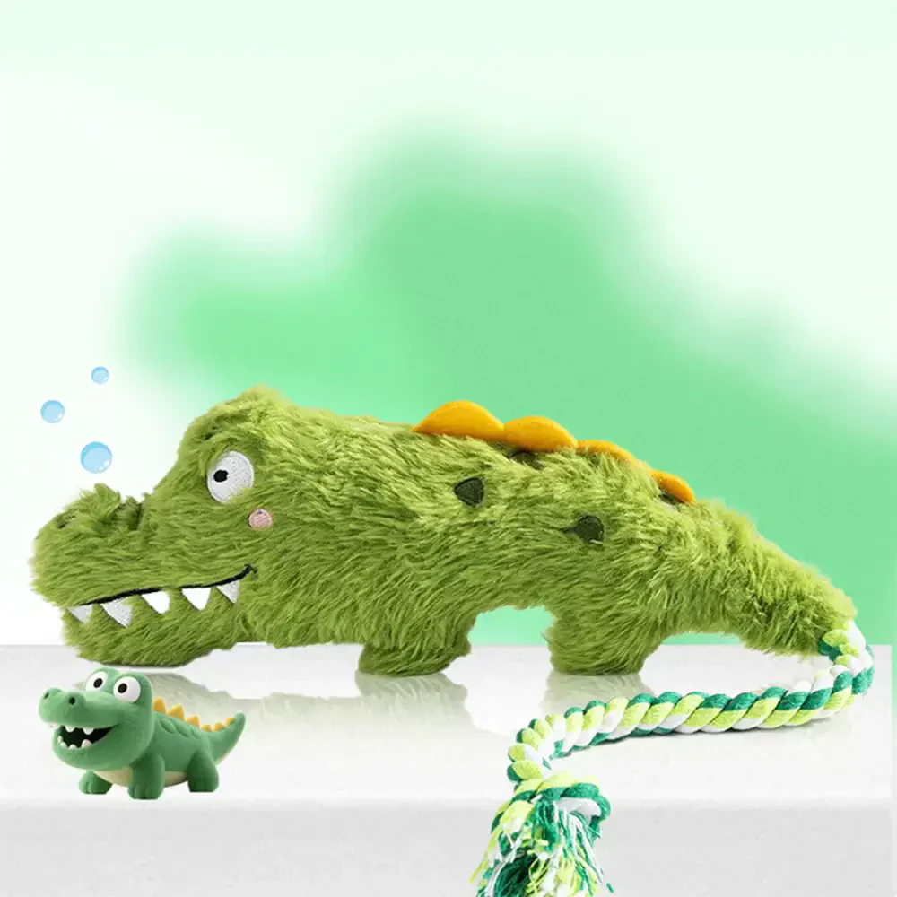 Animal Series Plush Squeak Dog Teething Toy - Image 9