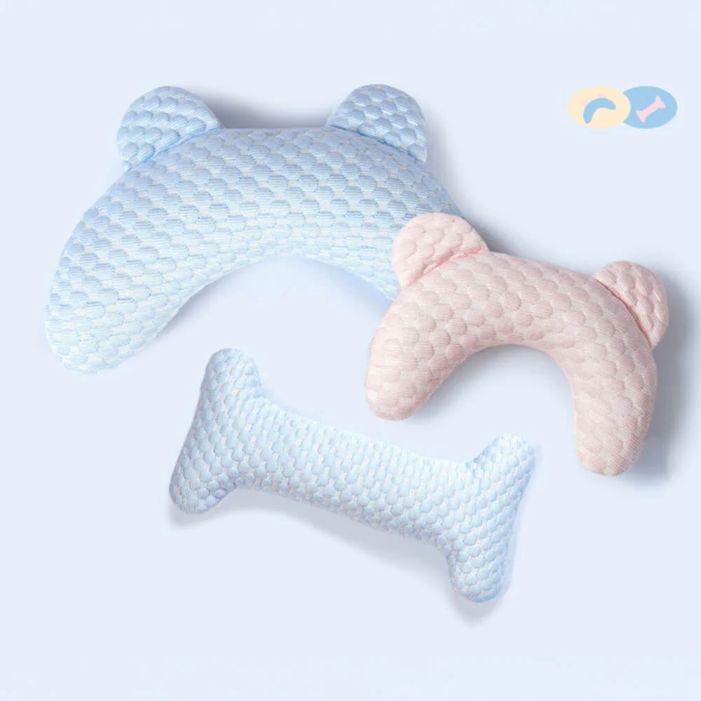 Bear Ear Shaped Cooling - Fibre Neck Support Washable Pet Pillow - Image 10