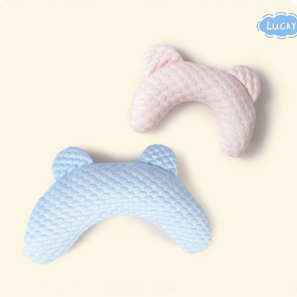 Bear Ear Shaped Cooling - Fibre Neck Support Washable Pet Pillow - Image 11