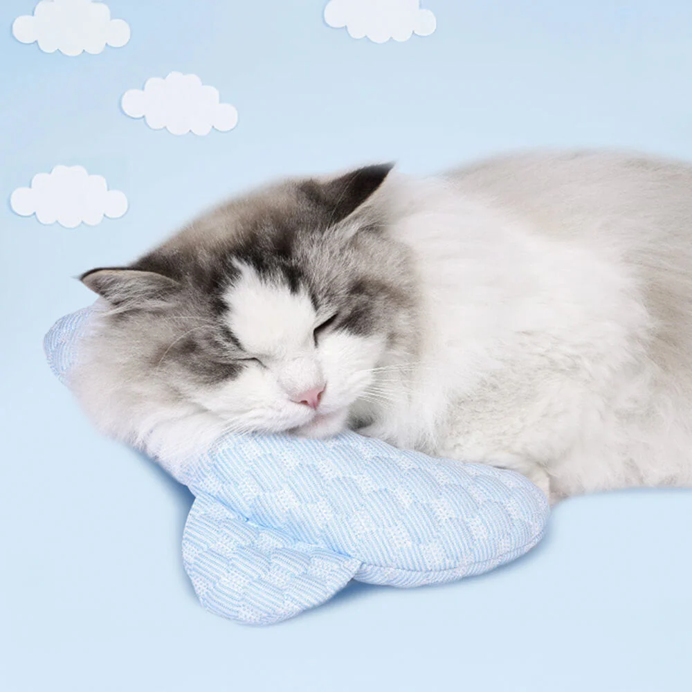 Bear Ear Shaped Cooling - Fibre Neck Support Washable Pet Pillow - Image 7