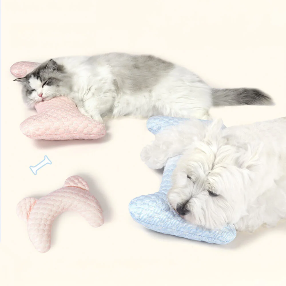 Bear Ear Shaped Cooling - Fibre Neck Support Washable Pet Pillow - Image 9