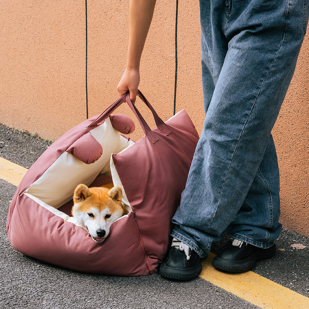 Bear Ears Pet Car Safety Bed Dog Car Seat Bed - Image 11