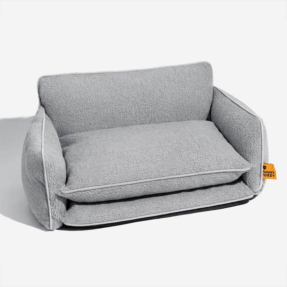 Bed Cover - Soft Faux Lambswool Double Layer Dog & Cat Sofa Bed - Image 7