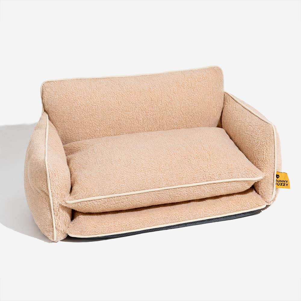 Bed Cover - Soft Faux Lambswool Double Layer Dog & Cat Sofa Bed - Image 8