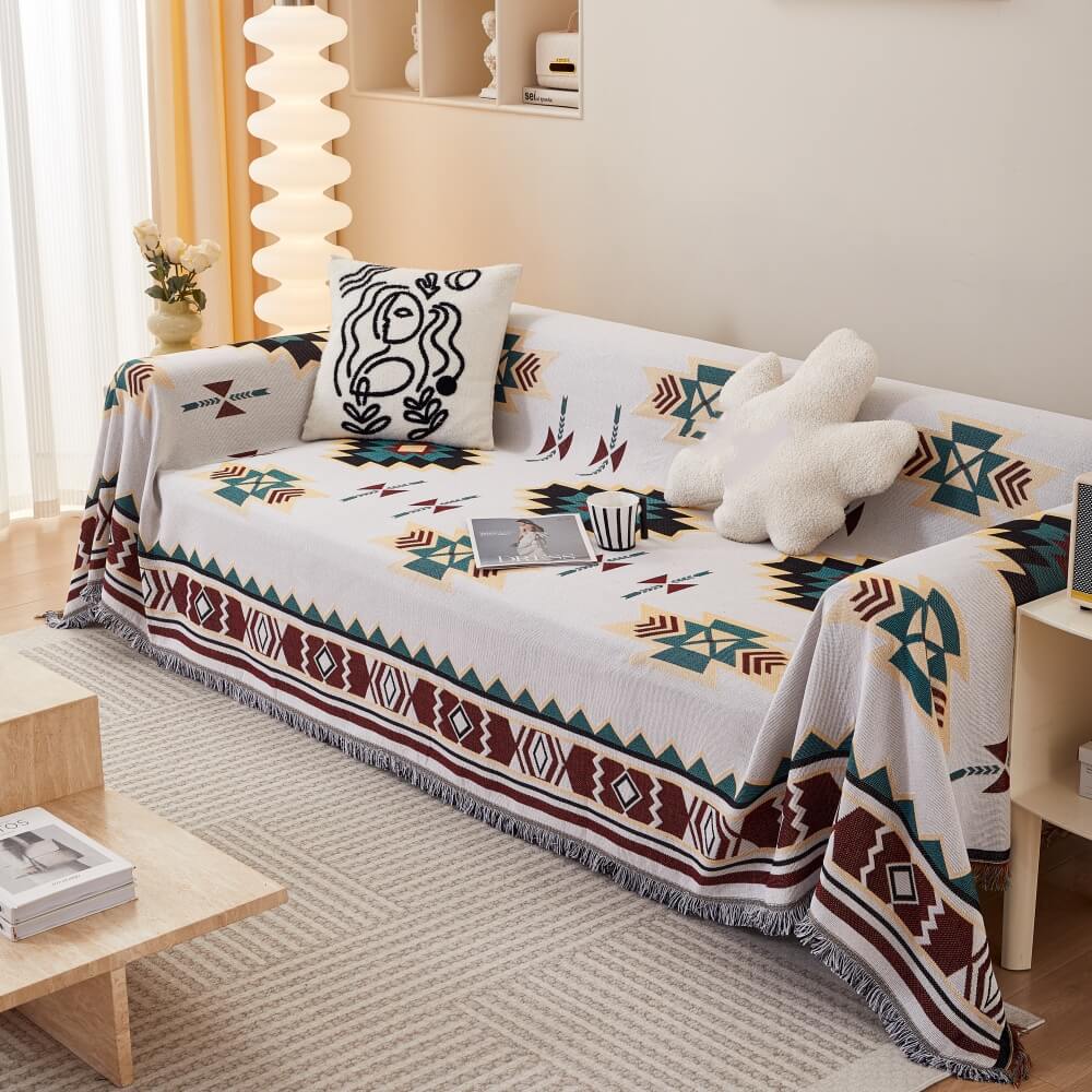 Bohemian Pattern Furniture Protection Sofa Decor Wear-Resistant Couch Cover - Image 15