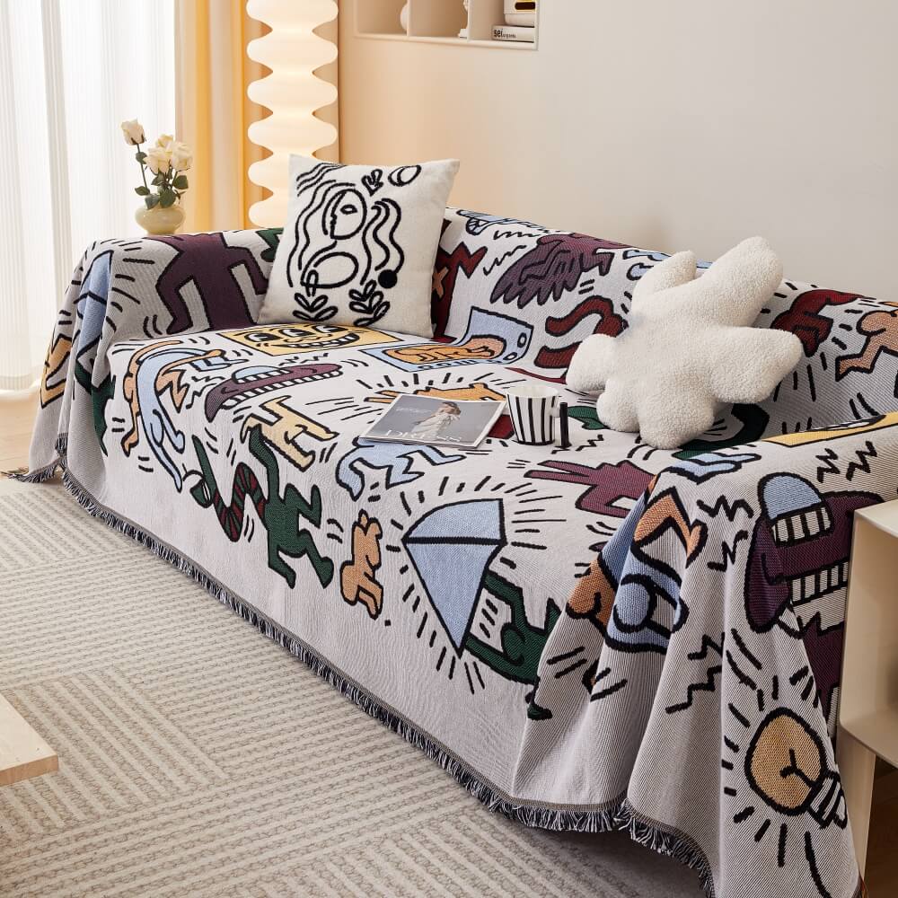Bohemian Pattern Furniture Protection Sofa Decor Wear-Resistant Couch Cover - Image 6