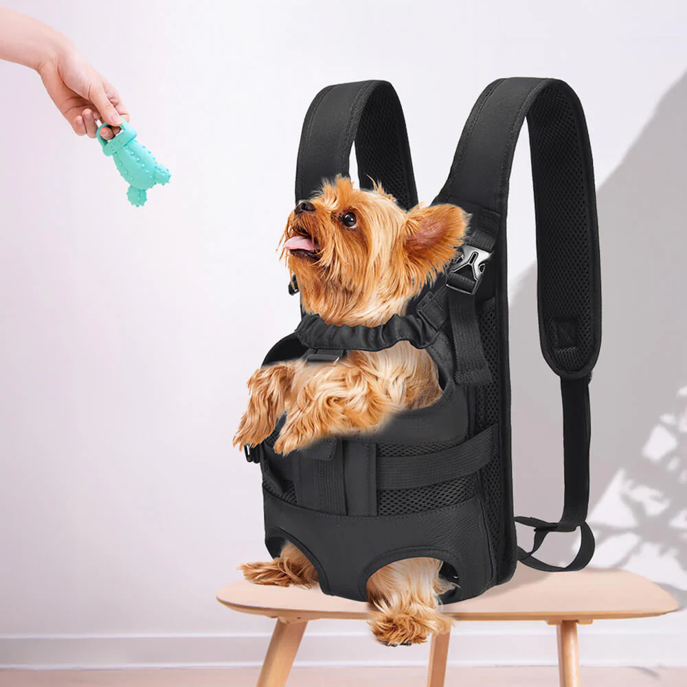Breathable and Adjustable Portable Front-Hugging Backpack Dog Travel Bag - Image 6