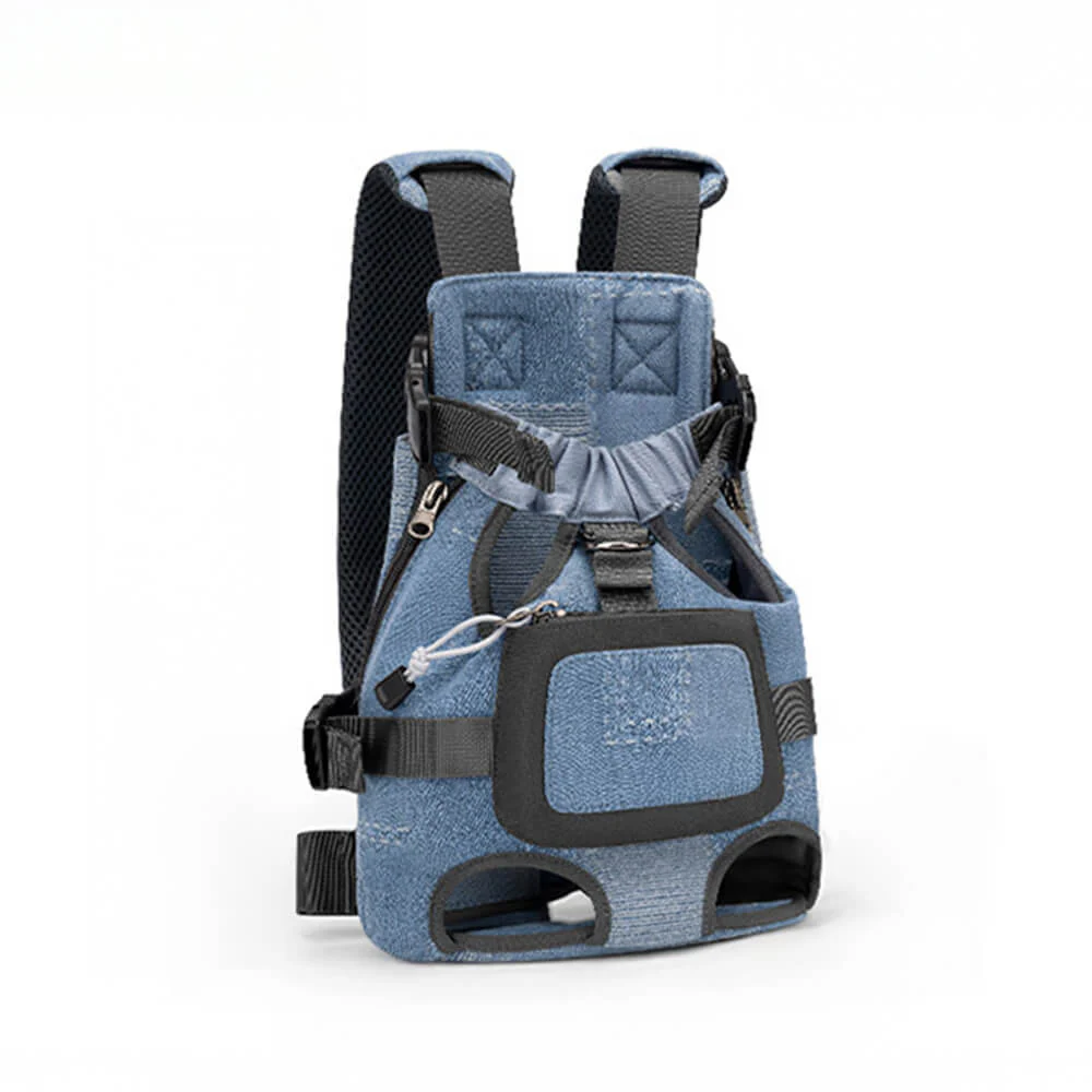 Breathable and Adjustable Portable Front-Hugging Backpack Dog Travel Bag - Image 9