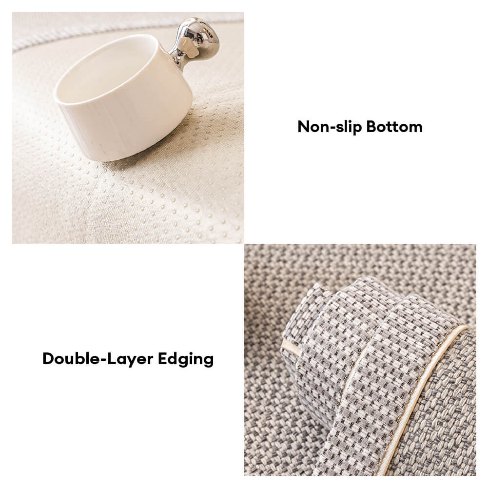 Breathable Woven Cotton Linen Non-Slip Couch Cover - Image 9