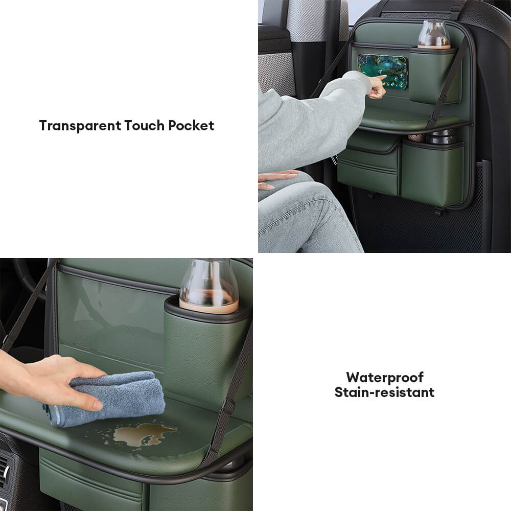 Car Backseat Foldable Organizer with Tray Table - Image 3