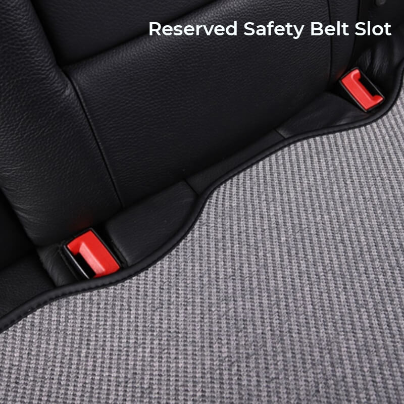 Chenille Anti-scratch Breathable Seat Protective Front Car Seat Cover Full Set - Image 9