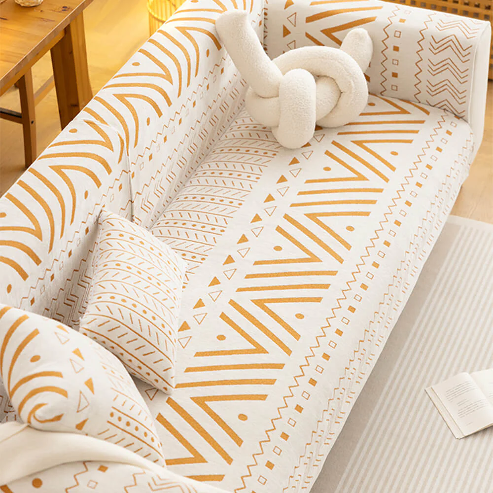 Chenille Fabric Breathable Wear-Resistant Sofa Decorative Sectional Couch Cover - Image 7