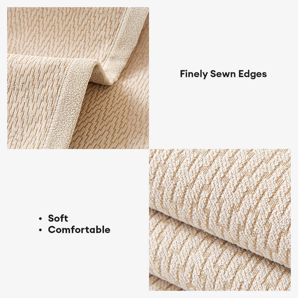 Chenille Minimalist Anti-Slip Fabric with Cat Scratch-Resistant Design Couch Cover - Image 9