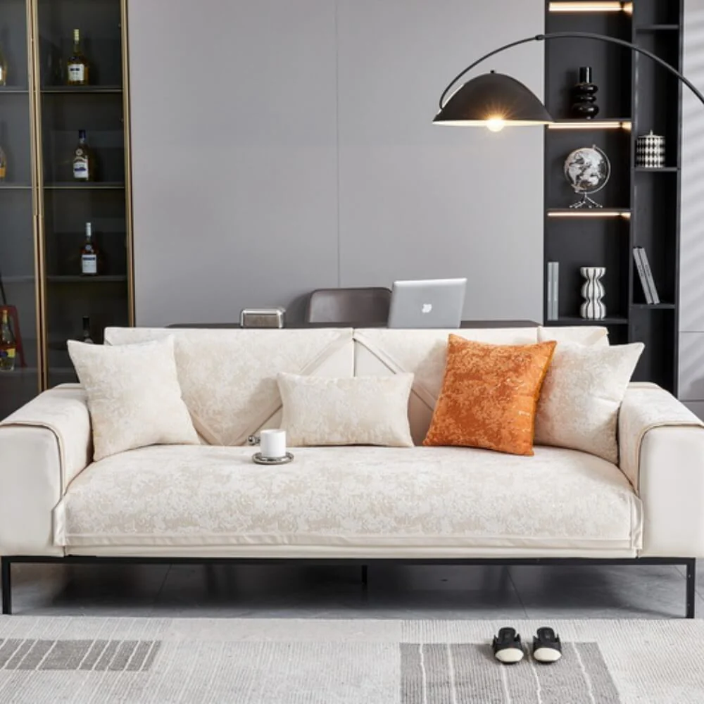 Chenille Wear-Resistant Anti-Scratch Sofa Anti-Slip Protection Couch Cover - Image 11
