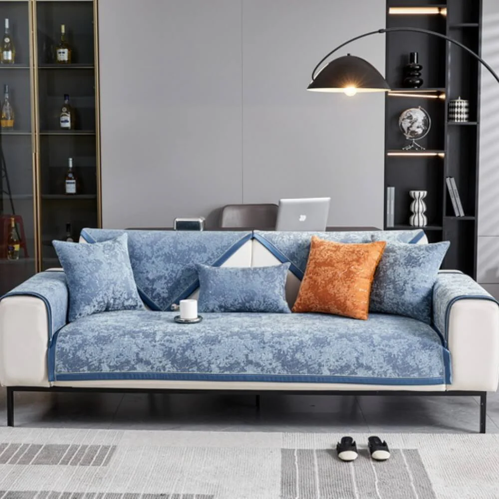 Chenille Wear-Resistant Anti-Scratch Sofa Anti-Slip Protection Couch Cover - Image 12