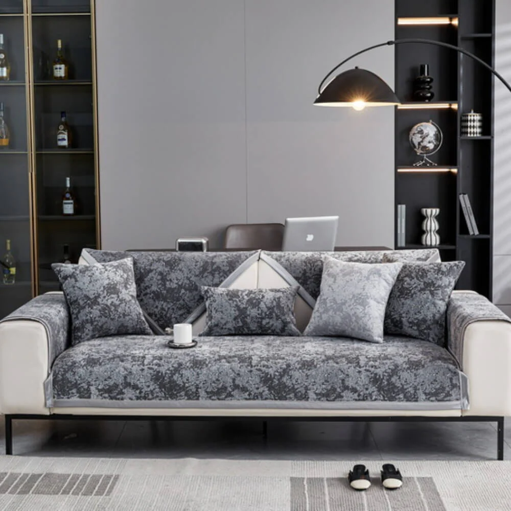 Chenille Wear-Resistant Anti-Scratch Sofa Anti-Slip Protection Couch Cover - Image 13
