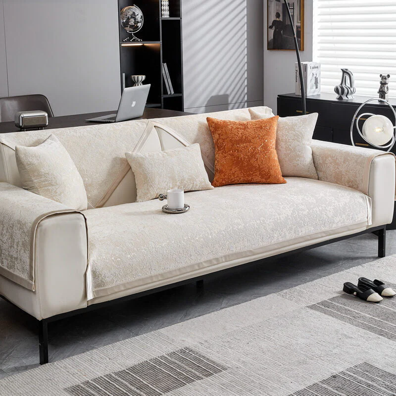 Chenille Wear-Resistant Anti-Scratch Sofa Anti-Slip Protection Couch Cover - Image 16