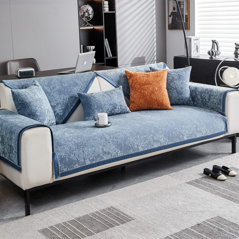 Chenille Wear-Resistant Anti-Scratch Sofa Anti-Slip Protection Couch Cover - Image 17