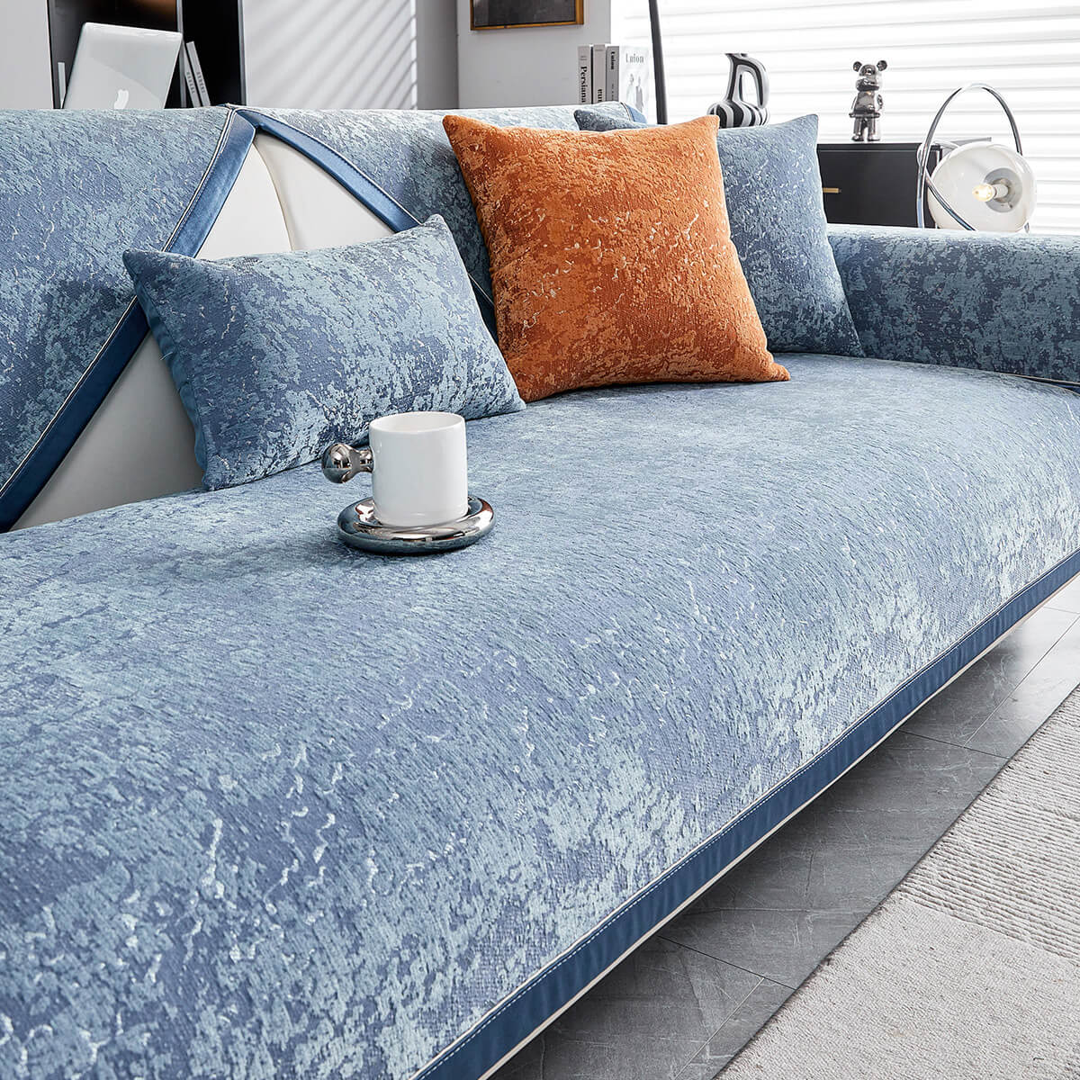 Chenille Wear-Resistant Anti-Scratch Sofa Anti-Slip Protection Couch Cover - Image 3