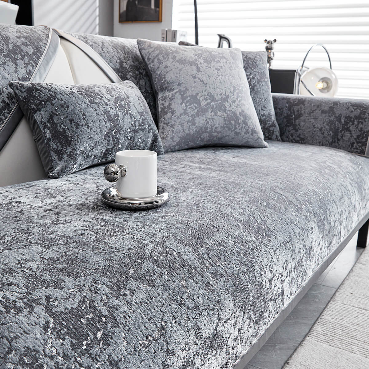 Chenille Wear-Resistant Anti-Scratch Sofa Anti-Slip Protection Couch Cover - Image 4