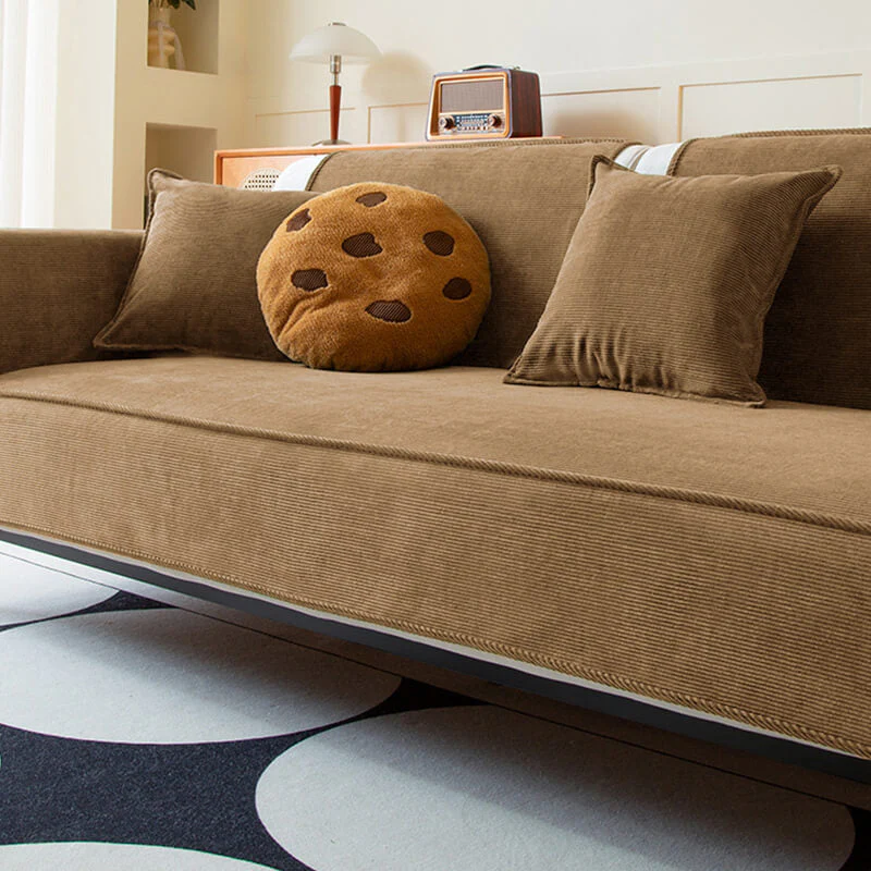 Chic Corduroy Furniture Protector Anti-slip Couch Cover - Image 10