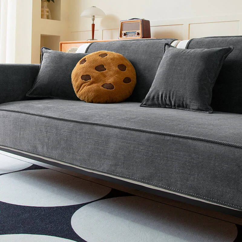 Chic Corduroy Furniture Protector Anti-slip Couch Cover - Image 3
