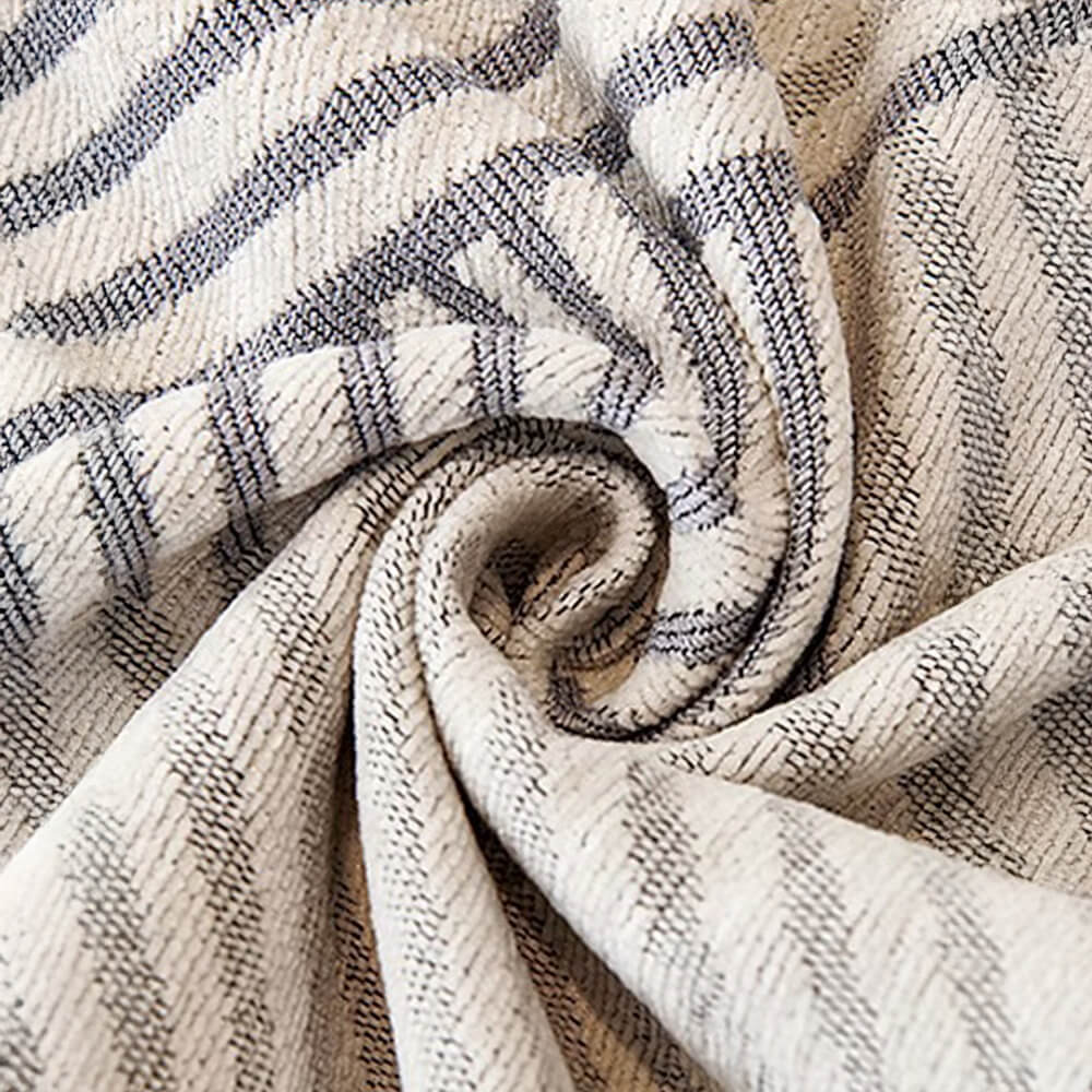 Classic Geometric Pattern Chenille Throw Couch Cover - Image 3