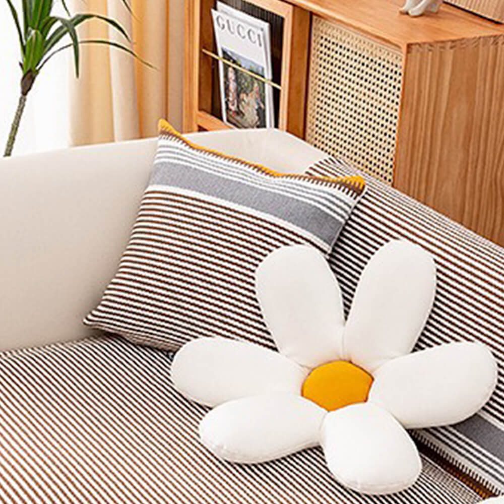 Classic Natural Cotton Linen Breathable Couch Cover - Image 5
