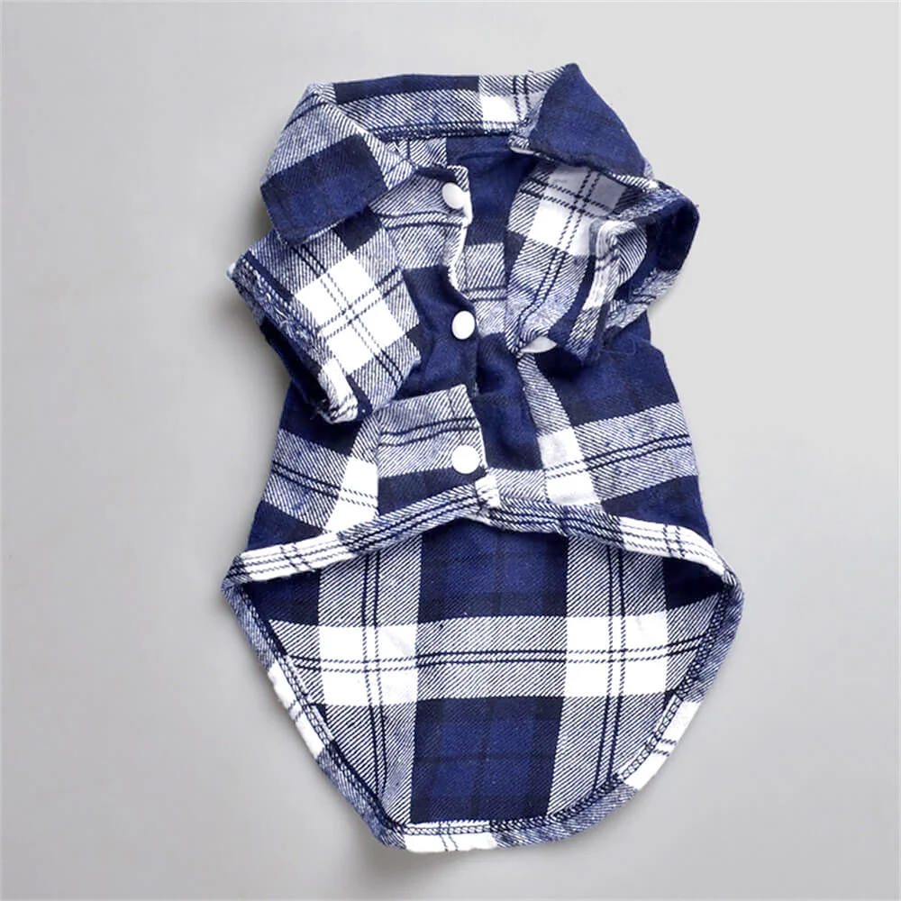 Classic Plaid Dog Shirt - Cosy and Stylish for Every Occasion - Image 3