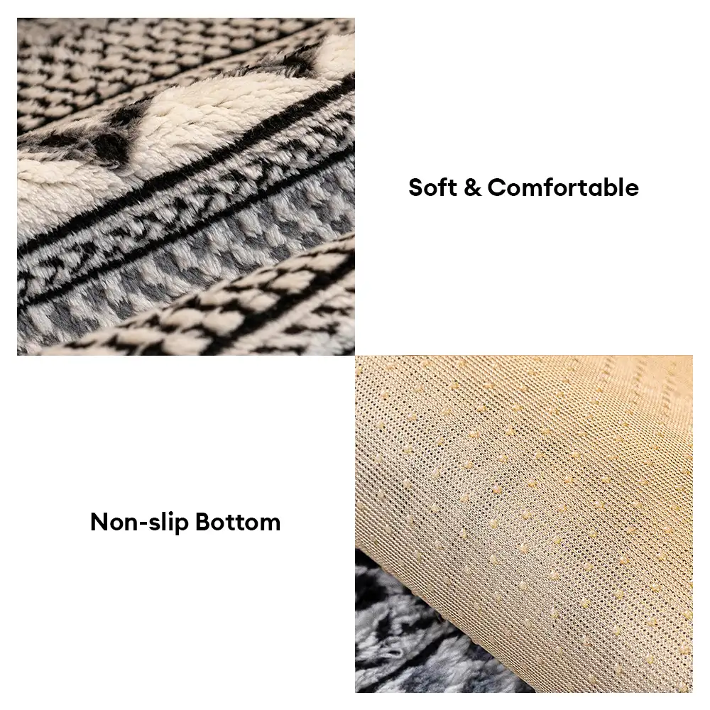 Classic Plaid Plush Scratch-Resistant Comfortable Non-Slip Couch Cover - Image 7