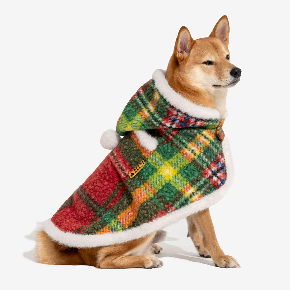 Classic Plaid Warmth Human & Dog Poncho - Festive Companions - Image 29
