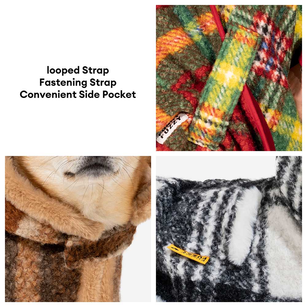 Classic Plaid Warmth Human & Dog Poncho - Festive Companions - Image 34
