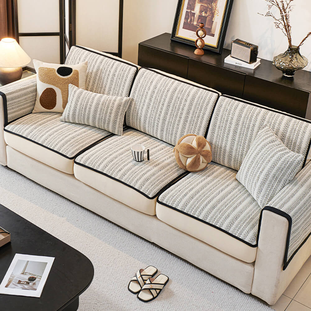 Classic Retro Stretch Chenille Couch Cover – Full Protection with Elegant Design - Image 5