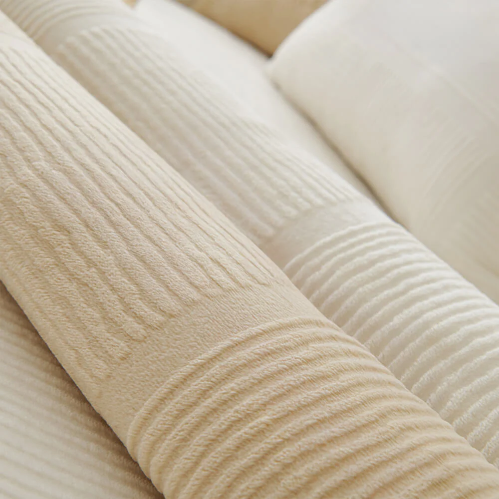 Classic Striped Square Plush Couch Cover - Image 7
