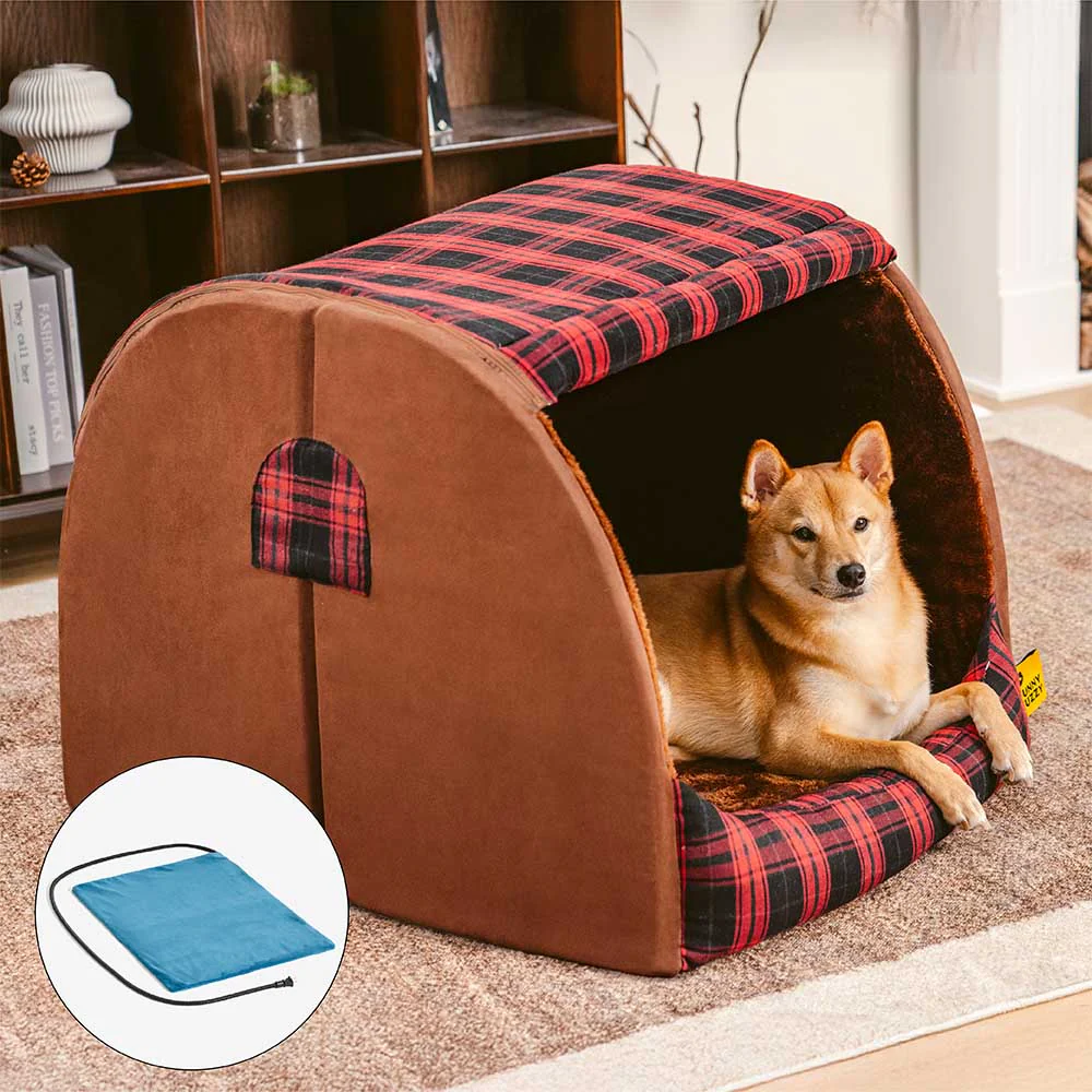 Classical Plaid House Orthopaedic Dog Bed - Warm Retreat - Image 18