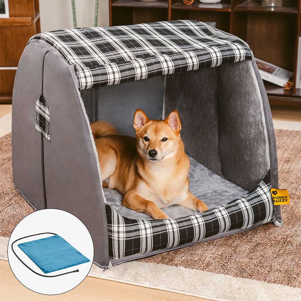Classical Plaid House Orthopaedic Dog Bed - Warm Retreat - Image 19
