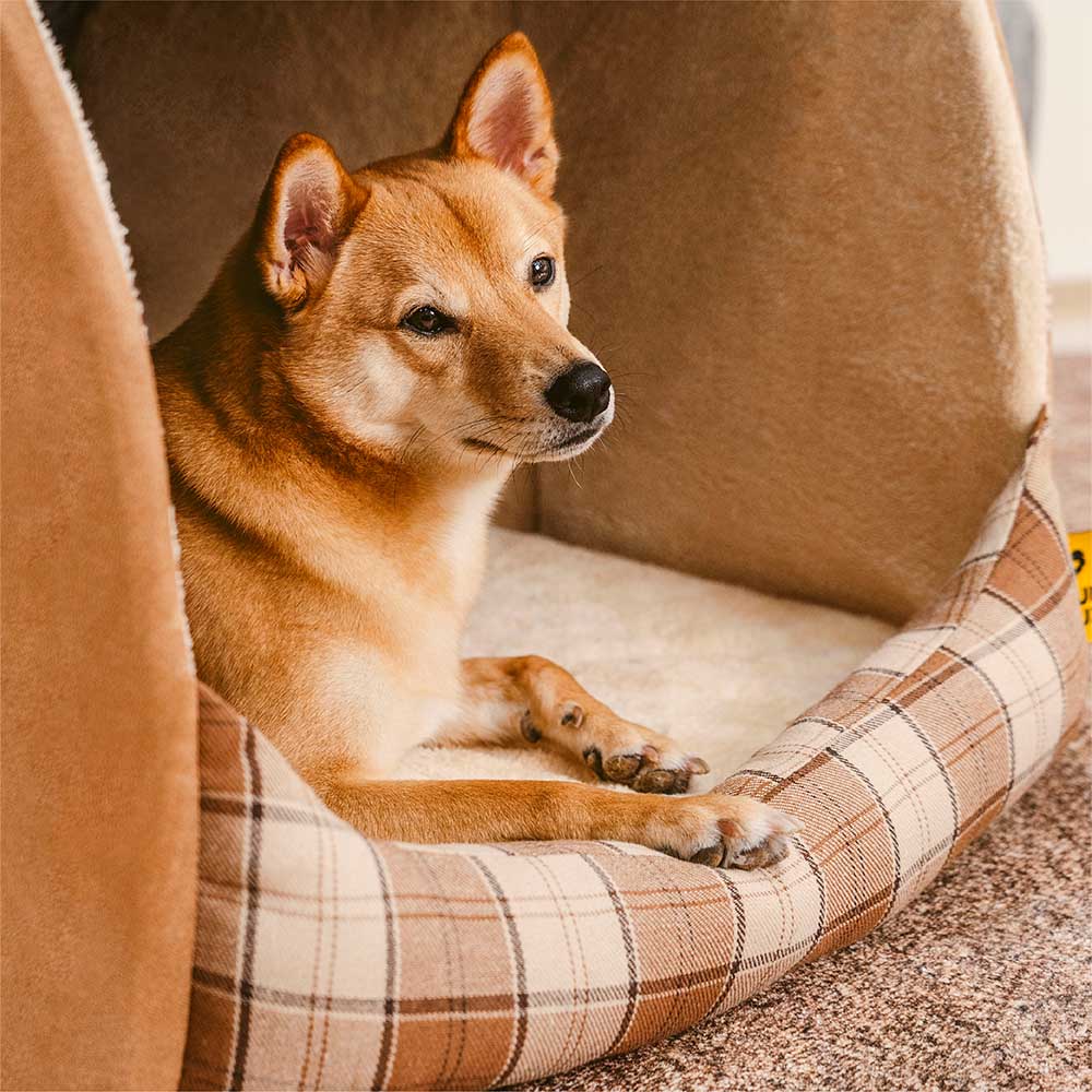 Classical Plaid House Orthopaedic Dog Bed - Warm Retreat - Image 7