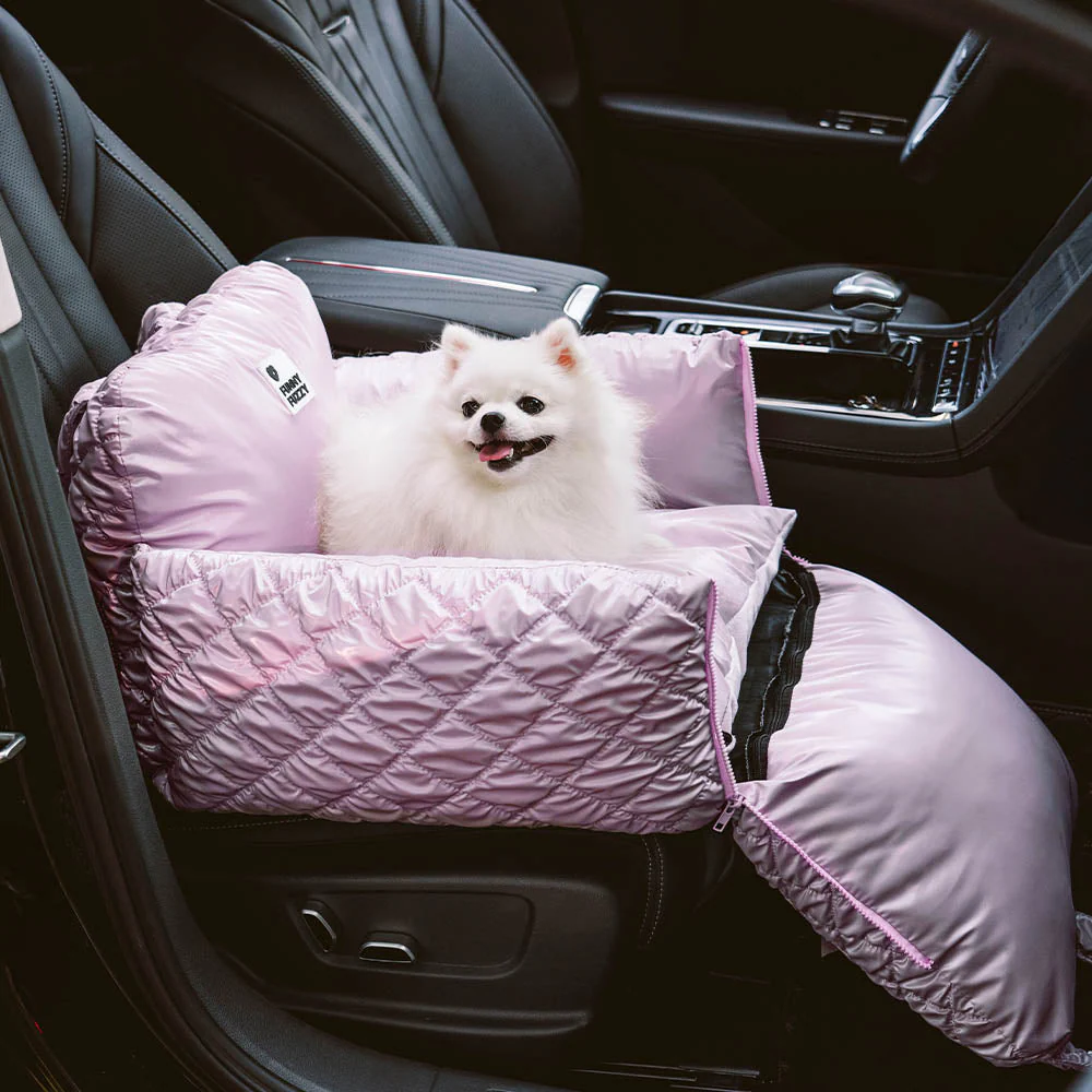 Cloud Luxury Quilted Dog Car Seat Booster Bed - Image 10