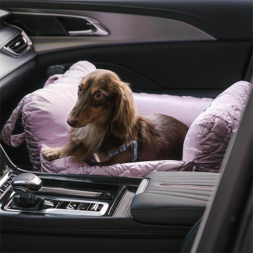 Cloud Luxury Quilted Dog Car Seat Booster Bed - Image 11